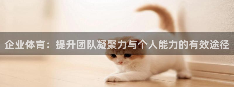 熊猫体育官网首页入口：企业体育：提升团队凝聚力与个人能力的有效途径