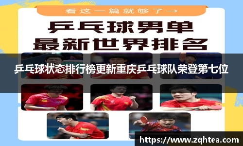 乒乓球状态排行榜更新重庆乒乓球队荣登第七位